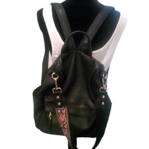 3 in 1 Convertible Backpack Purse Bag Tote Black Large Size - Picture 11 of 11